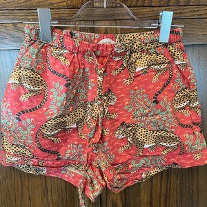 Printfresh Womens Bagheera Pajama Shorts - Scarlet - XS